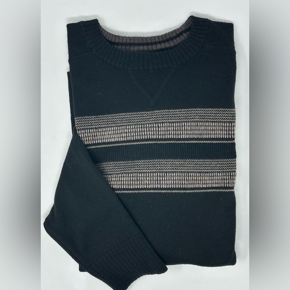 Smartwool Sparwood Sweater Black‎ Brown Mens M